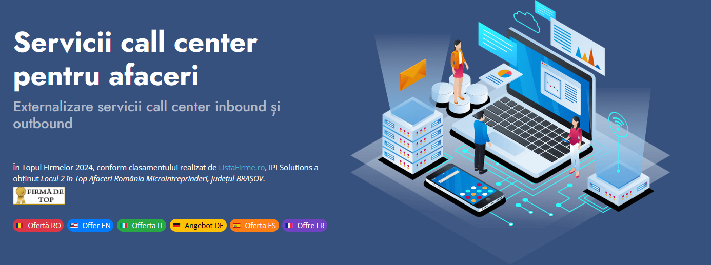 IPI Solutions – Outsourcing și servicii BPO | Call-Center | Contact Center | Back-Office | IT Support